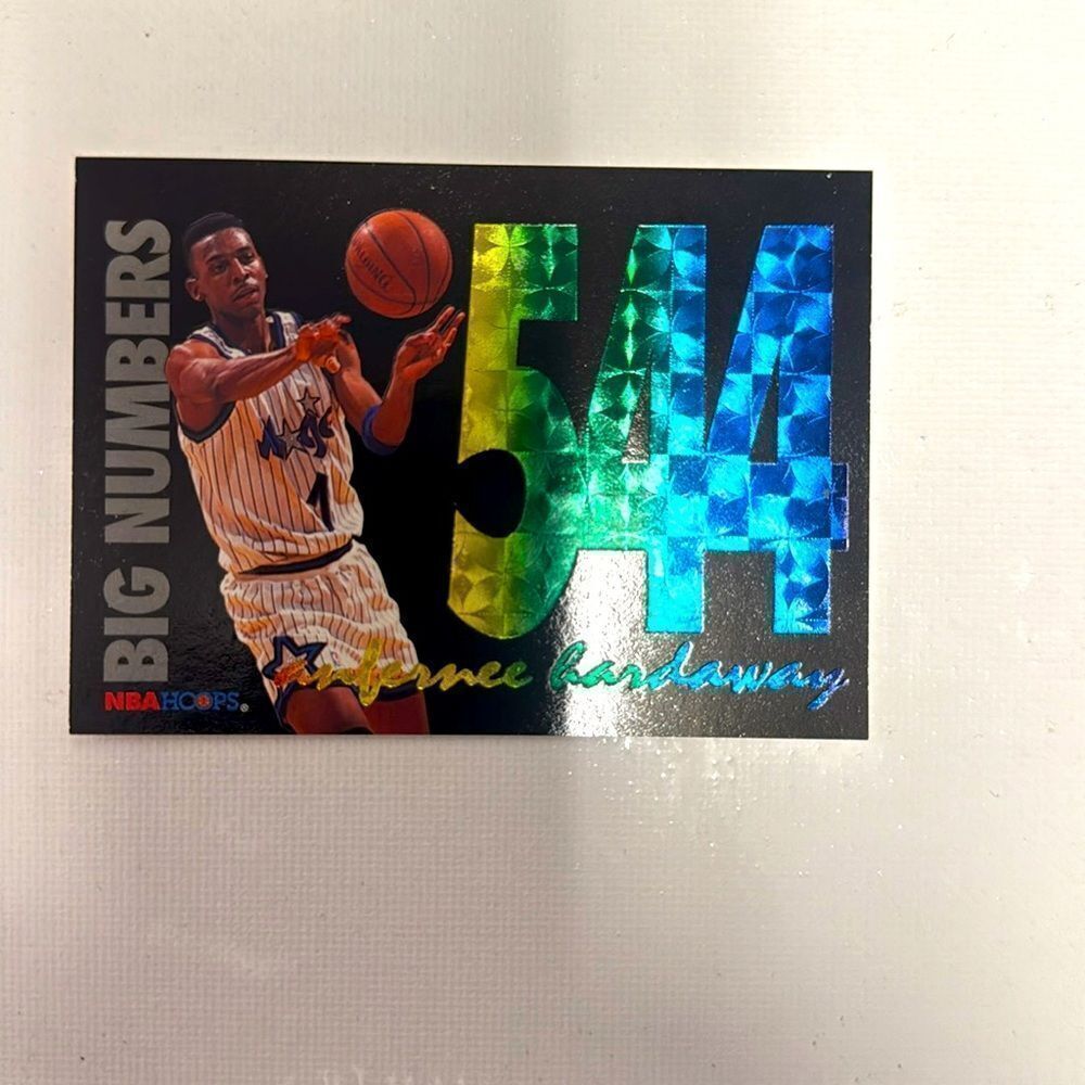 1993/94 NBA Hoops Big Numbers Rainbow Anfernee Hardaway A30 #BN8 mint condition